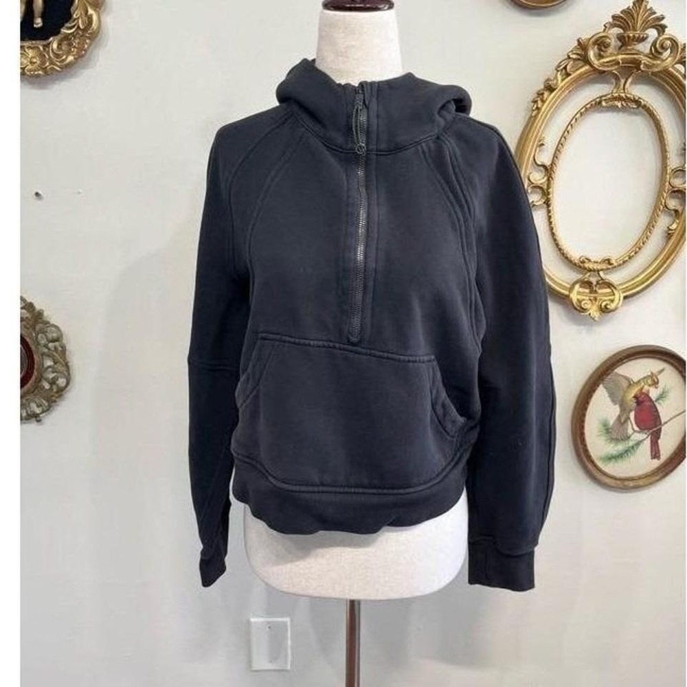 Lululemon Scuba Oversized Half-Zip Hoodie Black XS/S